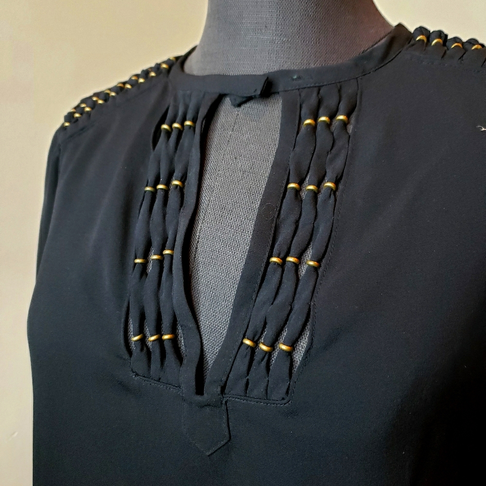 DvF Black Tunic Top